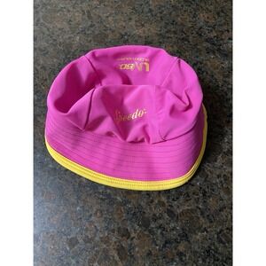 SPEEDO Block The Burn UV50 Infant‎ Swim Beach Bucket Hat Pink Size S/M
